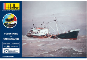Збірна модель 1/200 Рибальське судно Volontaire + Marie Jeanne Twin - Стартовий набір Heller 55604