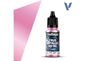 Акрилова фарба Багряно-малиновий Світлий тон (Crimson Magenta Light) Vallejo True Metallic Metal VAL 77107
