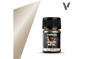 Фарба на спиртовій основі Золото (Gold) Vallejo Liquid Metal VAL 70791