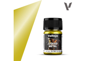 Фарба на спиртовій основі Старе золото (Old Gold) Vallejo Liquid Metal VAL 70792