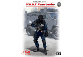 Збірна модель 1/16 Фігура S.W.A.T. Лідер групи ICM 16101.