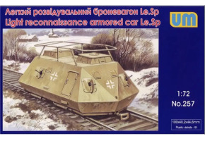 Збірна модель 1/72 легкий артилерійський броневагон Le.Sp UniModels 257