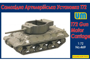 Збірна модель 1/72 Американська САУ T72 UniModels 469