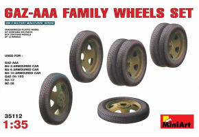 A set of wheels for cars of the GAZ-AAA family