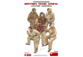 Сборная модель 1/35 Фигуры Британский танковый экипаж в зимней униформе МиниАрт 35121