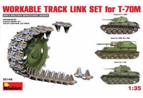 Set of working tracks for T-70M