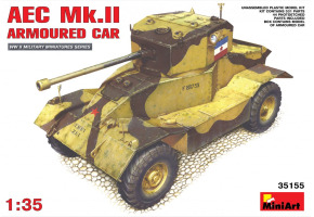 Сборная модель 1/35 Бронеавтомобиль AEC Mk.II МиниАрт 35155