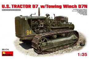 Американський важкий трактор D7 з буксирною лебідкою