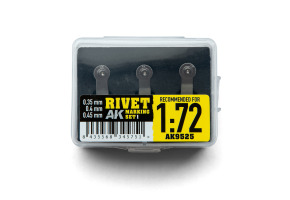 Rivet Marking Set #1 (Recommended for 1/72 Scale) AK-Interactive AK9525