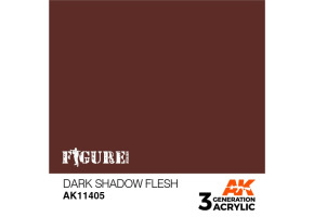 Акриловая краска DARK SHADOW FLESH – СМУГЛАЯ КОЖА FIGURES АК-интерактив AK11405