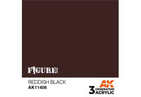 Акриловая краска REDDISH BLACK – КРАСНО-ЧЕРНЫЙ FIGURES АК-интерактив AK11406