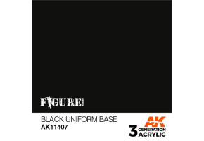 Acrylic paint BLACK UNIFORM BASE FIGURES AK-interactive AK11407