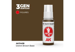 Акрилова фарба DOT44 BROWN BASE – КОРИЧНЕВА FIGURES АК-інтерактив AK11408