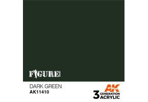 Акриловая краска DARK GREEN – ТЕМНО-ЗЕЛЕНЫЙ FIGURES АК-интерактив AK11410