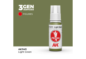Акрилова фарба LIGHT GREEN - СВІТЛО - ЗЕЛЕНИЙ FIGURES АК-інтерактив AK11411