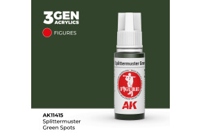Акрилова фарба SPLITTERMUSTER GREEN SPOTS – ОСКОЛОЧНИЙ ЗЕЛЕНИЙ FIGURE АК-інтерактив AK11415