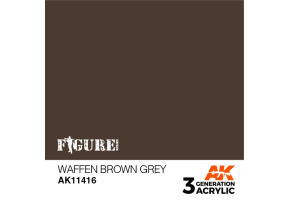 Акриловая краска WAFFEN BROWN GREY – НЕМЕЦКИЙ КОРИЧНЕВО - СЕРЫЙ FIGURE АК-интерактив AK11416