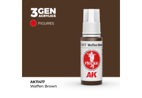 Акрилова фарба WAFFEN BROWN – НІМЕЦЬКИЙ КОРИЧНЕВИЙ FIGURE АК-interactive AK11417