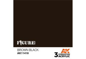 Акриловая краска BROWN BLACK – КОРИЧНЕВО - ЧЕРНЫЙ FIGURES АК-интерактив AK11418