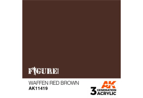 Акрилова фарба WAFFEN RED BROWN – НІМЕЦЬКИЙ ЧЕРВОНО-КОРИЧНЕВИЙ FIGURE АК-interactive AK11419