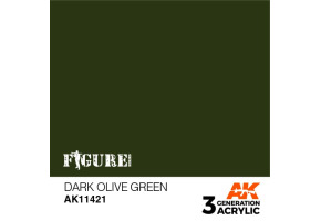 Акриловая краска DARK OLIVE GREEN – ТЕМНО-ОЛИВКОВЫЙ ЗЕЛЕНЫЙ FIGURES АК-интерактив AK11421