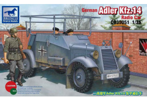 Збірна модель німецького радіо броневика Adler Kfz.14