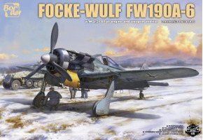 Збірна модель 1/35 Літак Focke-Wulf Fw190A-6 з WGr.21 та повним інтер'єром двигуна та озброєння Border Model BF-003