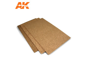 Cork sheet 200x300x2mm coarse-grained