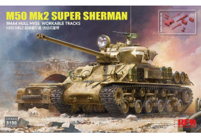 Збірна модель 1/35 Танк M50 Mk.2 Super Шерман (M4A4) Стандартна версія РФМ RM-5150