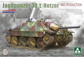 Збірна модель 1/35 САУ Jagdpanzer 38(t) Hetzer середнього виробництва (обмежена серія) Takom 2171X