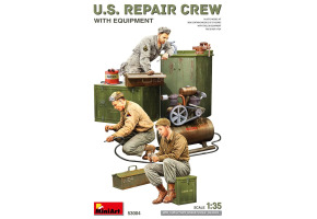 Збірна модель 1/35 Фігури Ремонтна бригада США з обладнанням MiniArt 53004
