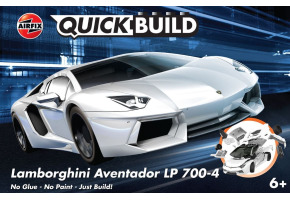 Сборная модель конструктор суперкар Lamborghini Aventador LP 700-4 белый QUICKBUILD  Аирфикс J6019