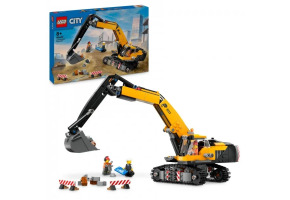Конструктор LEGO City Жовтий будівельний екскаватор 60420