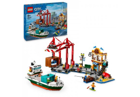 Конструктор LEGO City Морська гавань із вантажним судном 60422