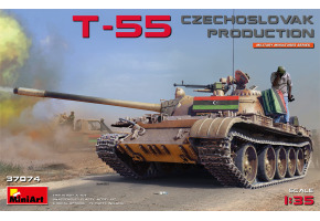 Сборная модель 1/35 Танк Т-55 Чехословацкого производства МиниАрт 37074