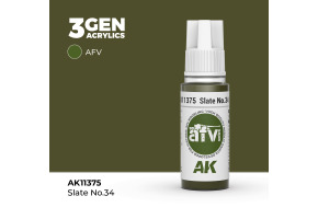 Акрилова фарба SLATE NO.34 / Сіро-зелений – AFV АК-interactive AK11375