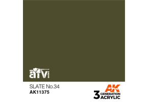 Акрилова фарба SLATE NO.34 / Сіро-зелений – AFV АК-interactive AK11375