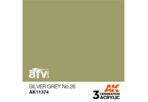 Acrylic paint SILVER GRAY NO.28 – AFV AK-interactive AK11374