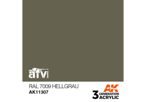 Акрилова фарба RAL 7009 HELLGRAU / Світло-сірий – AFV АК-інтерактив AK11307
