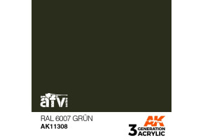 Акриловая краска RAL 6007 GRÜN / Зелёный – AFV АК-интерактив AK11308