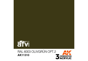 Акриловая краска RAL 6003 OLIVGRÜN OPT.2 / Оливково - зелёный №2 – AFV АК-интерактив AK11310