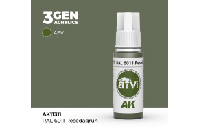 Акрилова фарба RAL 6011 RESEDAGRÜN Жовто-зелений №2 – AFV АК-interactive AK11311