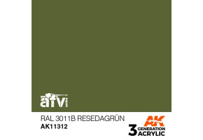 Акриловая краска RAL 6011B RESEDAGRÜN / Желтовато - зелёный – AFV АК-интерактив AK11312