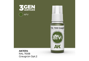 Акрилова фарба RAL 7008 GRAUGRÜN OPT 2 / Сіро-зелений №2 – AFV АК-інтерактив AK11314