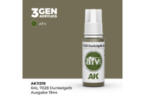 Акрилова фарба RAL 7028 DUNKELGELB AUSGABE 1944 Жовто-коричневий – AFV АК-interactive AK11319