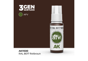 Акрилова фарба RAL 8017 ROTBRAUN / Червоно-бурий – AFV АК-interactive AK11330