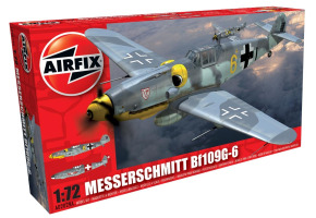 Сборная модель 1/72 самолет Messerschmitt Bf109G-6 Аирфикс A02029B