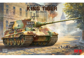 Scale model 1/35 Tank Sd.Kfz.182 Pz.Kpfw. VI Tiger Ausf.B Royal Tiger, full interior RFM RM-5146