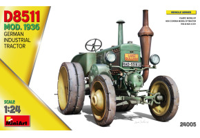 Збірна модель 1/24 Німецький промисловий трактор D8511, модифікація 1936 Miniart 24005