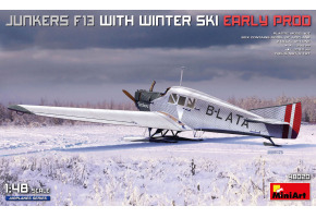 Збірна модель 1/48 Літак Юнкерс F13 із зимовими лижами: рання стадія виробництва MiniArt 48020